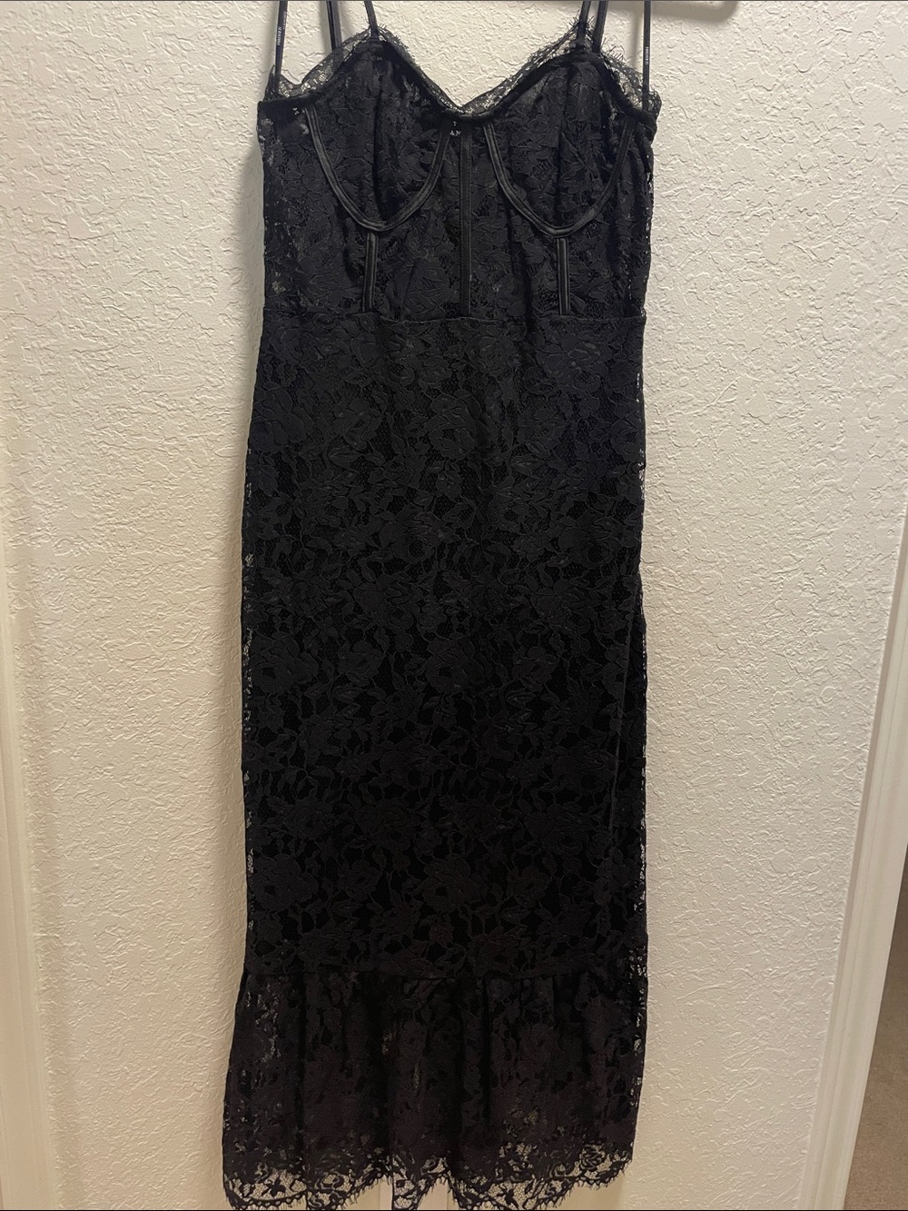 Forever 21 Black Lace Maxi Dress